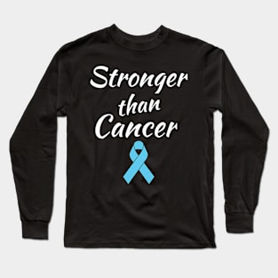 Stronger Than Cancer Prostate Cancer Awareness Long Sleeve T-Shirt